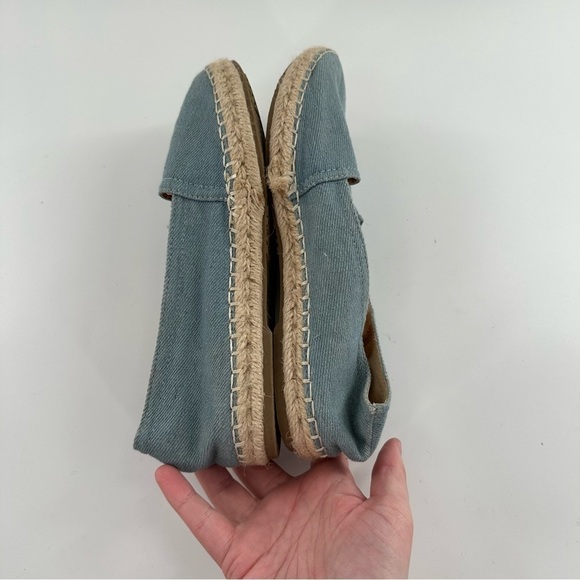 Espirit womens Wyoming flats size 6.5 blue denim pointy toe Espadrilles loafers - Picture 6 of 12